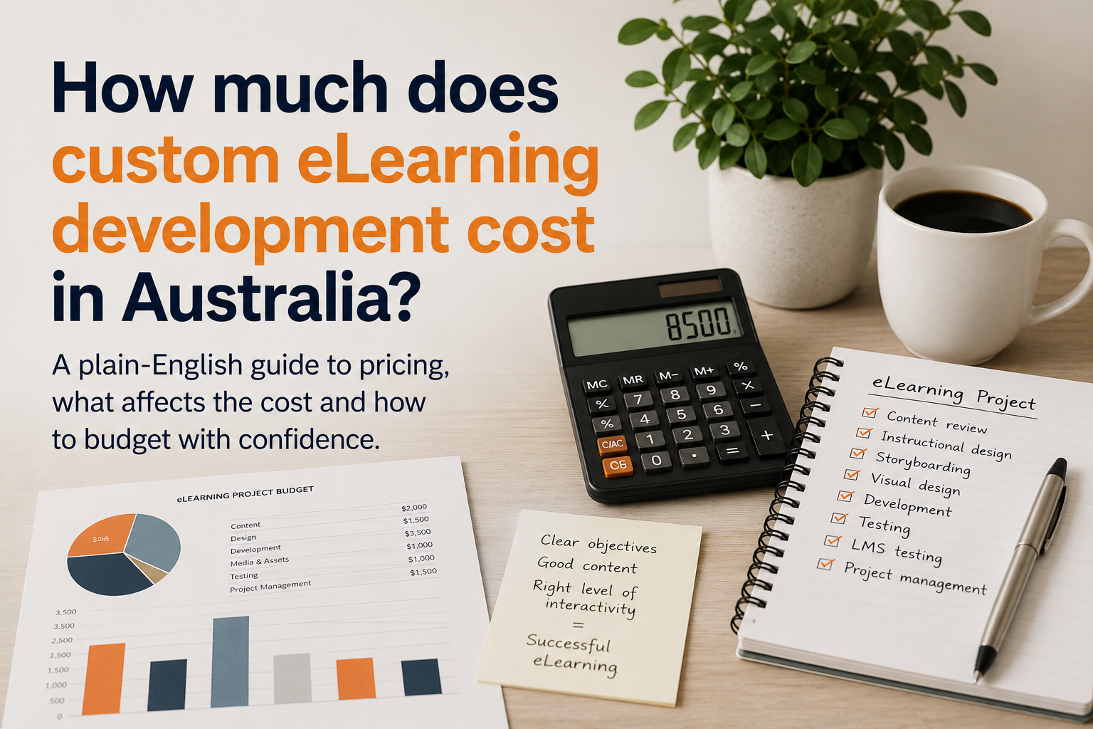 How much does custom eLearning development cost in Australia?